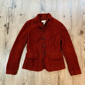 LondonJean Corduroy Jacket Rust Red